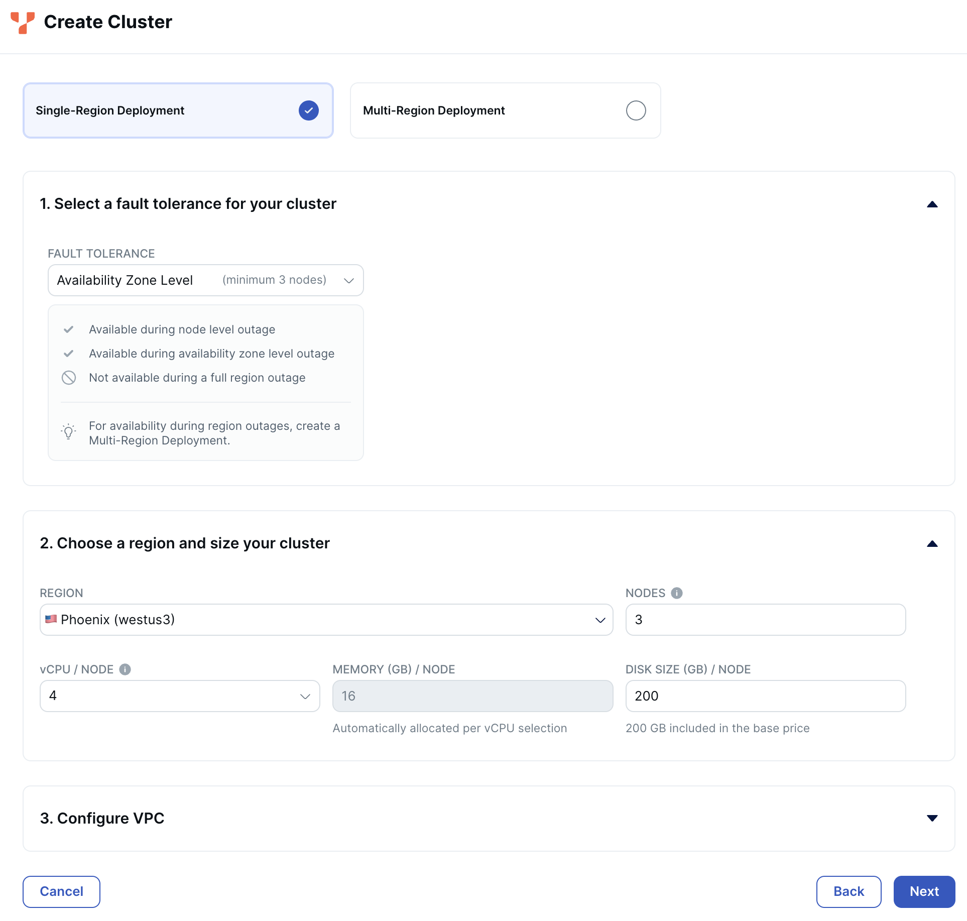 Deploy a 3-node YugabyteDB Aeon cluster to Azure Deploy a 3-node YugabyteDB Aeon cluster to Azure