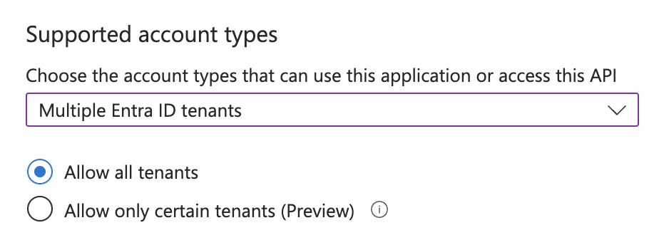 Entra account types